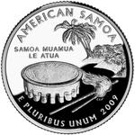 Quarter Dollar 2009 American Samoa: Photo 2009 American Samoa Quarter - Proof / thumbnail