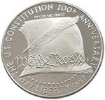 One Dollar 1987 Constitution Anniversary: Photo Coin, United States, One Dollar 1987 Constitution Anniversary / thumbnail