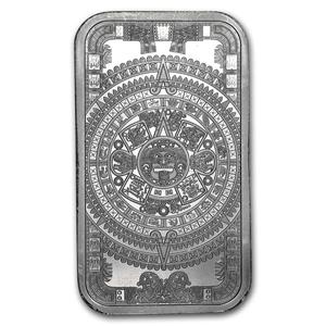 United States / Silver Ounce Bar  - Aztec Calendar, Golden State Mint - reverse photo