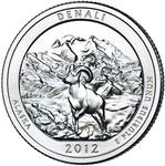 Quarter Dollar 2012 Denali National Park and Preserve: Photo Denali National Park and Preserve Quarter / thumbnail
