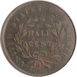 United States / Half Cent 1802 Draped Bust - reverse photo
