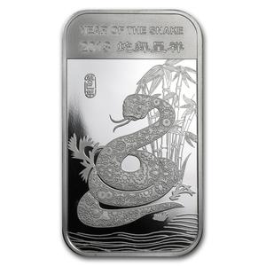 United States / Silver Ounce 2013 Year of the Snake - Bar - reverse photo