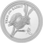 Silver Ounce Round - Year of the Rabbit: Photo Coin, United States, Silver Ounce Round - Year of the Rabbit / thumbnail