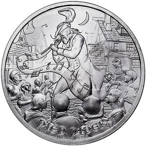 United States / Silver Ounce 2021 Medieval Legends - Pied Piper - reverse photo
