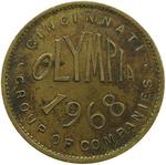 Medal 1968 Olympia Cincinnati: Photo Coin, United States, Medal 1968 Olympia Cincinnati / thumbnail