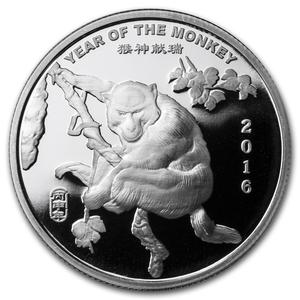 United States / Silver Half Ounce 2016 Year of the Monkey - reverse photo