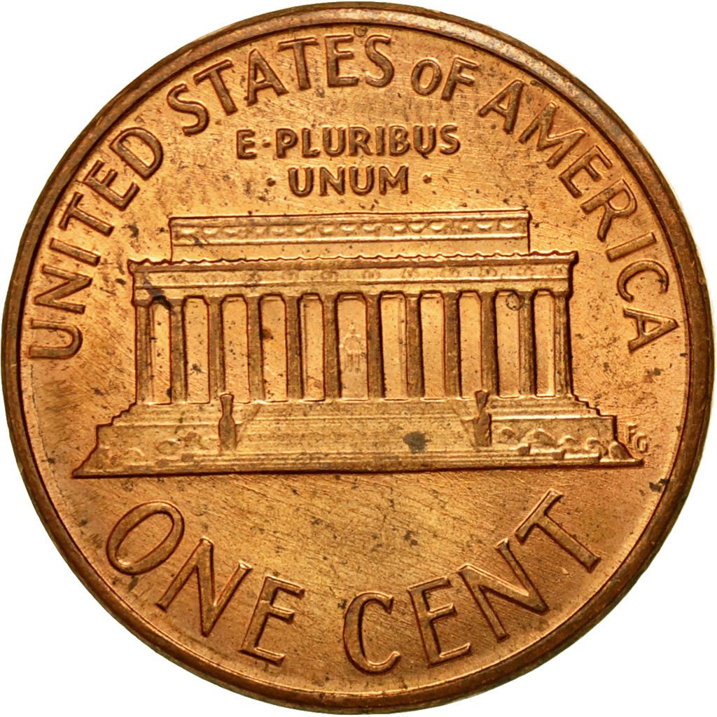 One Cent 1988 Lincoln Memorial Coin From United States Online Coin Club
