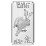 Silver Ten Ounces (2023) SilverTowne Bar - Year of the Rabbit: Photo Coin, United States, Silver Ten Ounces Bar - Year of the Rabbit / thumbnail