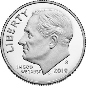 United States / One Dime 2019 Roosevelt - obverse photo