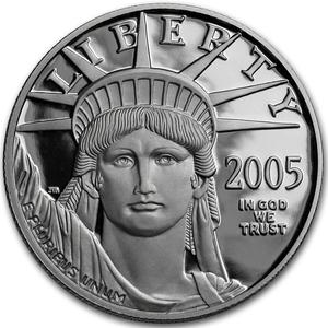 United States / Platinum Half Ounce 2005 American Eagle, Proof - obverse photo