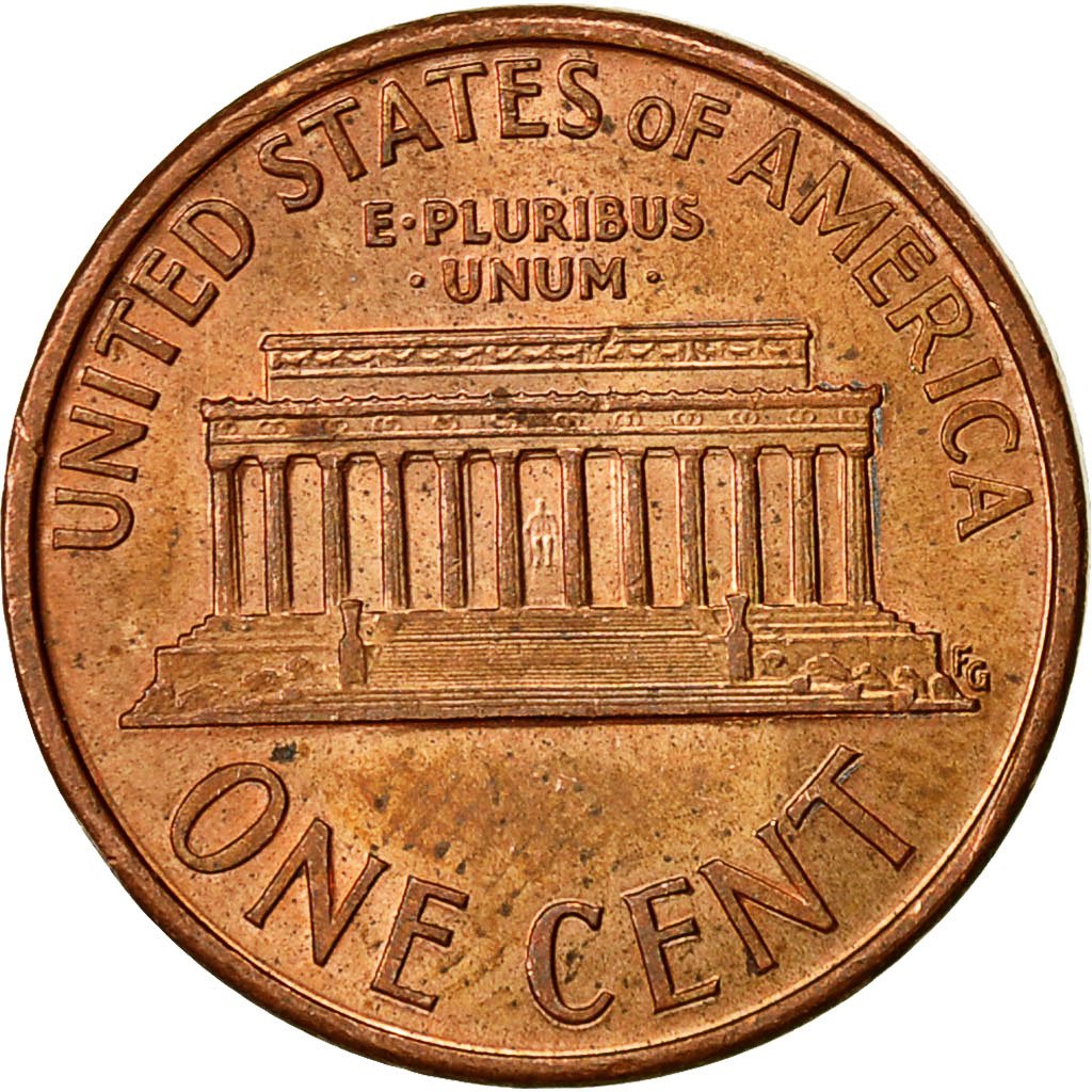 One Cent 1991 Lincoln Memorial Coin From United States Online Coin Club