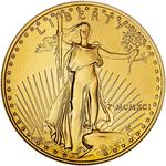 Gold Ounce 1991 American Eagle: Photo 1991 1 oz Gold $50 Eagle Bullion Coin / thumbnail