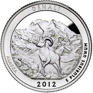 United States / Quarter Dollar 2012 Denali National Park and Preserve - reverse photo