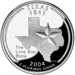 Quarter Dollar 2004 Texas: Photo 2004 Texas State Quarter - Proof / thumbnail