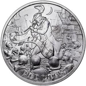 United States / Silver Ounce Medieval Legends - Pied Piper - reverse photo