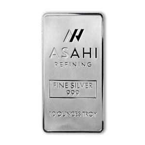 United States / Silver Ten Ounces Bar - Asahi - reverse photo