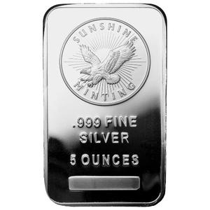 United States / Silver Five Ounces Bar - Sunshine Minting - reverse photo