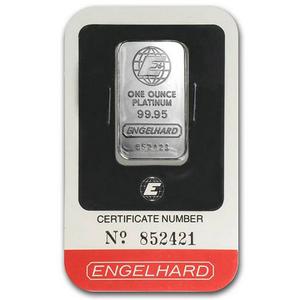 United States / Platinum Ounce Bar - Engelhard E - reverse photo