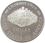 One Dollar 1987 Constitution Anniversary: Photo Coin, United States, One Dollar 1987 Constitution Anniversary / thumbnail