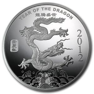 United States / Silver Half Ounce 2012 Year of the Dragon - reverse photo