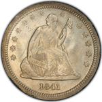 Quarter Dollar 1841 Seated Liberty: Photo 1841-O 25C (Regular Strike) / thumbnail