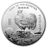 Silver Five Ounces 2017 Year of the Rooster: Photo Coin, United States, Silver Five Ounces 2017 Year of the Rooster / thumbnail