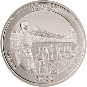 United States / Silver Ounce 2022 America the Beautiful - Oregon - reverse photo