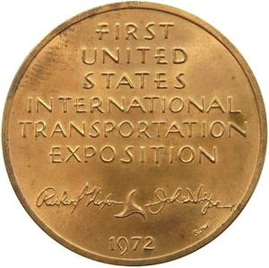 United States / Medal 1972 Transportation Exposition - obverse photo
