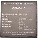 Silver Ounce 2022 America the Beautiful - Arizona: Photo Coin, United States, Silver Ounce 2022 America the Beautiful - Arizona / thumbnail