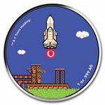 Silver Ounce 2021 Tetris - Rocket Launch: Photo Coin, United States, Silver Ounce 2021 Tetris - Rocket Launch / thumbnail