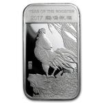 Silver Ounce 2017 Year of the Rooster - Bar: Photo Coin, United States, Silver Ounce 2017 Year of the Rooster - Bar / thumbnail