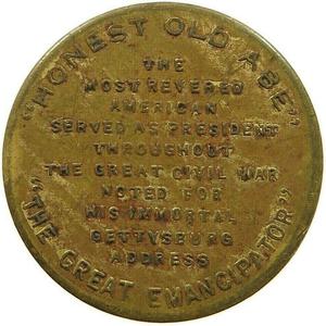 United States / Medal 1865 Abraham Lincoln - obverse photo