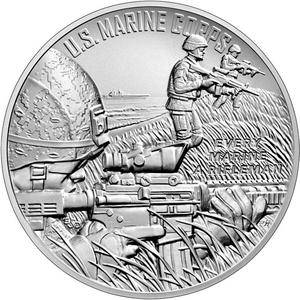 United States / Silver Medal 2022 Marine Corps - reverse photo