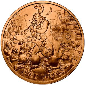 United States / Copper Ounce 2021 Medieval Legends - Pied Piper - reverse photo