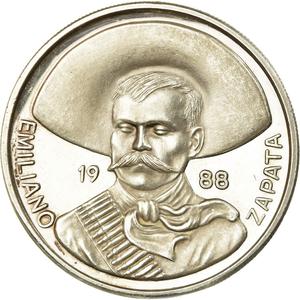 United States / Silver Ounce 1988 Emiliano Zapata - reverse photo