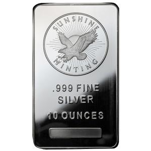 United States / Silver Ten Ounces Bar - Sunshine Minting - reverse photo