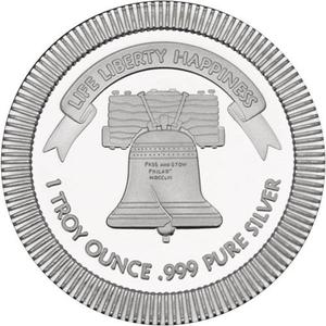United States / Silver Ounce 2016 Liberty Bell, Stackable - reverse photo
