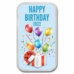 Silver Ounce 2022 Happy Birthday - Bar: Photo Coin, United States, Silver Ounce 2022 Happy Birthday - Bar / thumbnail