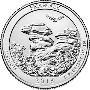United States / Quarter Dollar 2016 Shawnee National Forest - reverse photo