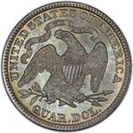 United States / Quarter Dollar 1884 Seated Liberty - reverse photo