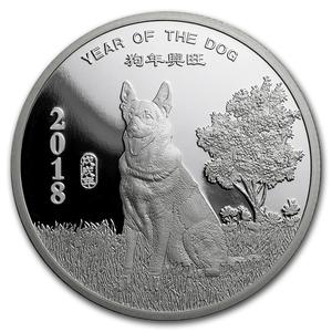 United States / Silver Ounce 2018 Year of the Dog - reverse photo