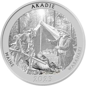 United States / Silver Ounce 2023 Native America - Maine - reverse photo