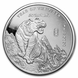 United States / Silver Two Ounces 2022 Year of the Tiger - reverse photo