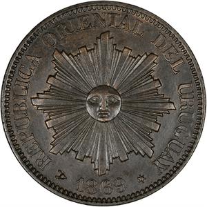 Uruguay / Four Centesimos 1869 - obverse photo