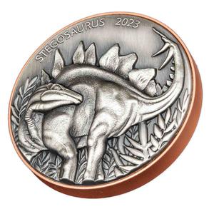 Vanuatu / Ten Vatu 2023 Stegosaurus - reverse photo