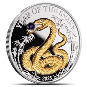 Vanuatu / Silver Ounce 2025 Year of the Snake - reverse photo