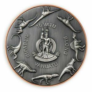 Vanuatu / Silver Five Ounces 2021 Tyrannosaurus Rex - obverse photo
