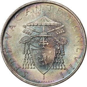 Vatican / Five Hundred Lire 1958 Sede Vacante - obverse photo