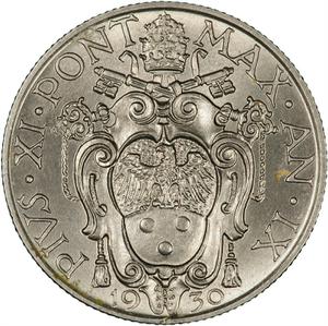 Vatican / One Lira 1930 - obverse photo