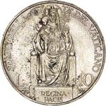 Ten Lire 1939: Photo Coin, Vatican, Ten Lire 1939 / thumbnail